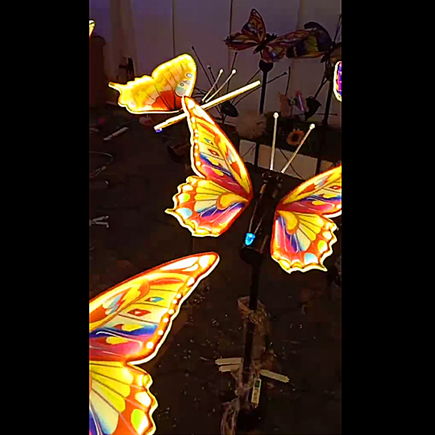 景区亮化：蝴蝶造型灯